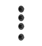 Stria kit de finition douche thermostatique 3 voies — noir mat PVD