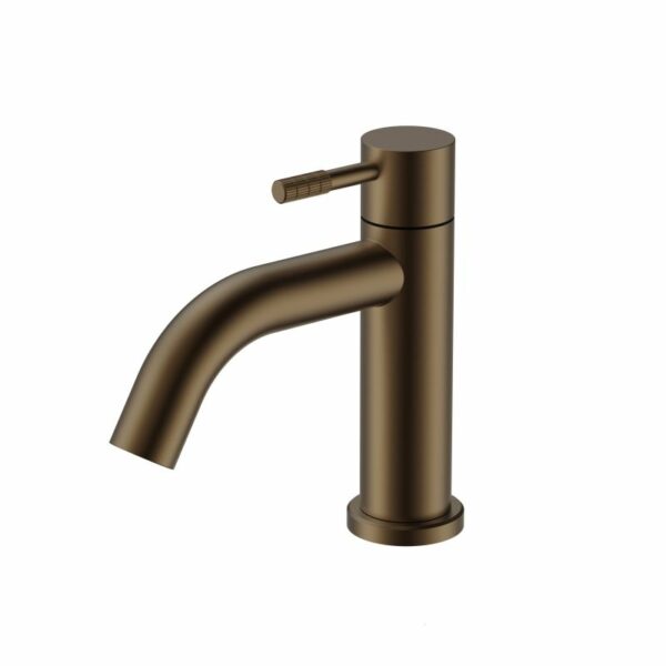 Stria robinet d’eau froide à poignée striée — brun bronzé PVD