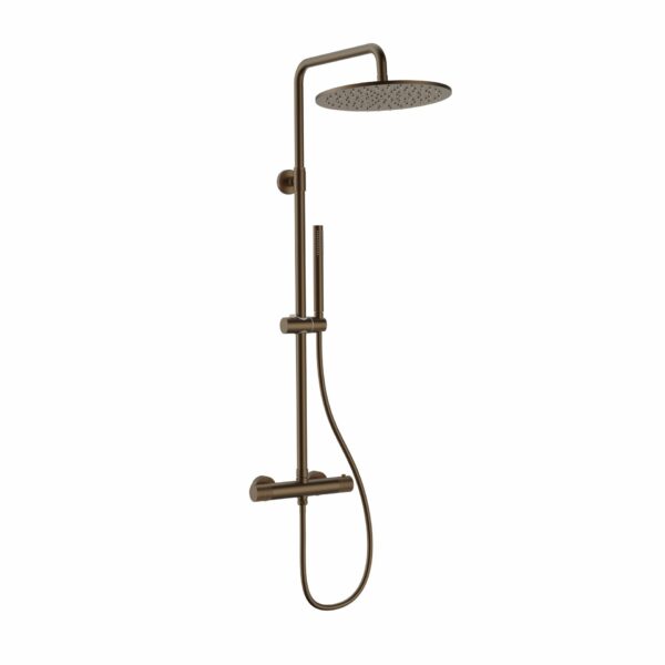 Stria ensemble de douche thermostatique Cool Touch 30 cm — brun bronzé PVD