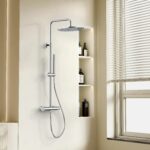 Stria ensemble de douche thermostatique Cool Touch 30 cm — chrome