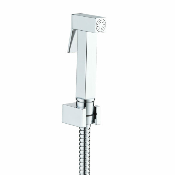 Aloni Design set WC/bidet avec douchette carrée — chrome