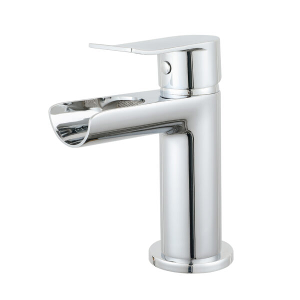 Aloni mitigeur de lavabo en cascade - chrome
