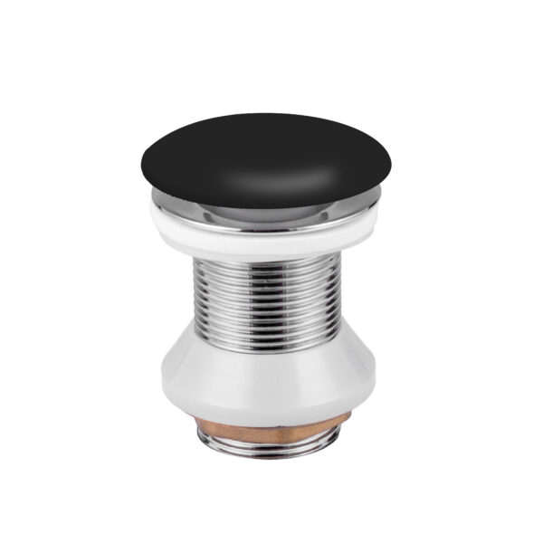 Aloni bonde lavabo clic-clac en céramique 5/4 pouces — noir mat