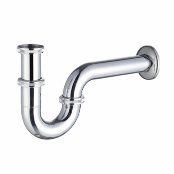 Aloni siphon tubulaire en laiton 5/4, 25 cm — chrome