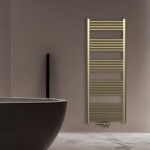 BELRAD SÈCHE-SERVIETTES - RACCORDEMENT GAUCHE-DROITE/CENTRAL - 557 WATT - 1600X600CM - OR BROSSÉ