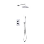 Aloni ensemble de douche thermostatique encastré 25 cm — chrome