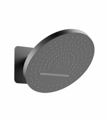 Uniforma Tropical Rain XL douche de tête 32 cm, 2 jets — gunmetal PVD