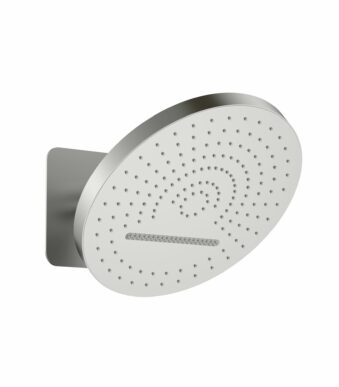 Uniforma Tropical Rain XL douche de tête 32 cm, 2 jets — inox brossé