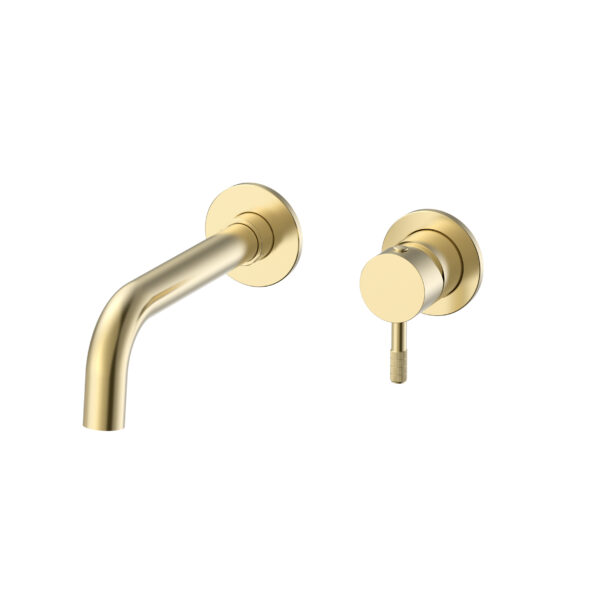 Stria kit de finition pour mitigeur lavabo encastré — or brossé PVD