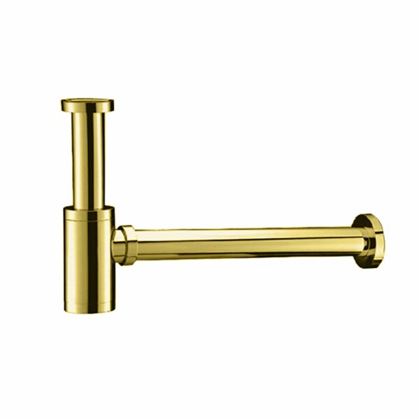 Uniforma siphon pour lavabo et lave-mains — or brossé PVD