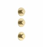 Stria kit de finition douche thermostatique 2 voies — or brossé PVD