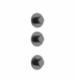 Stria kit de finition douche thermostatique 2 voies — gunmetal PVD