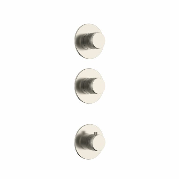 Stria kit de finition douche thermostatique 2 voies — inox brossé