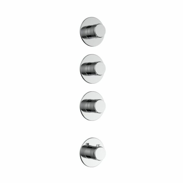 Stria kit de finition douche thermostatique 3 voies — chrome