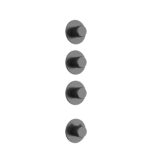 Stria kit de finition douche thermostatique 3 voies — gunmetal PVD