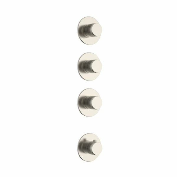 Stria kit de finition douche thermostatique 3 voies — inox brossé