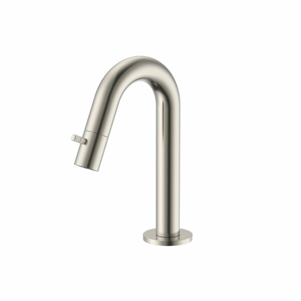 Stria robinet d’eau froide à bec courbé — inox brossé