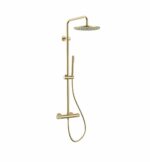 Stria ensemble de douche thermostatique Cool Touch 30 cm — or brossé PVD