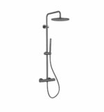 Stria ensemble de douche thermostatique Cool Touch 30 cm — gunmetal PVD