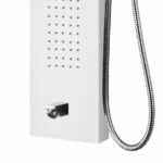 Aloni panneau de douche thermostatique 160 × 20 cm — blanc