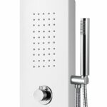 Aloni panneau de douche thermostatique 160 × 20 cm — blanc