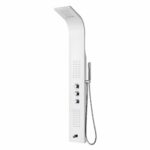 Aloni panneau de douche thermostatique 160 × 20 cm — blanc
