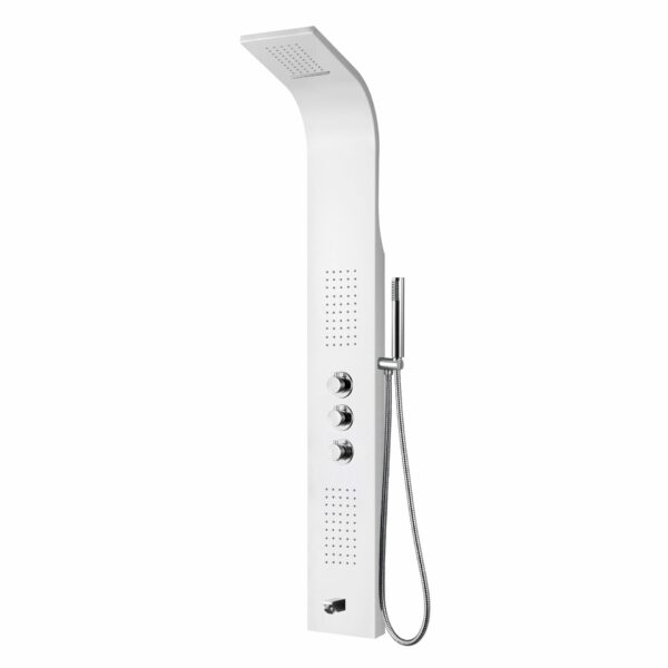 Aloni panneau de douche thermostatique 160 × 20 cm — blanc